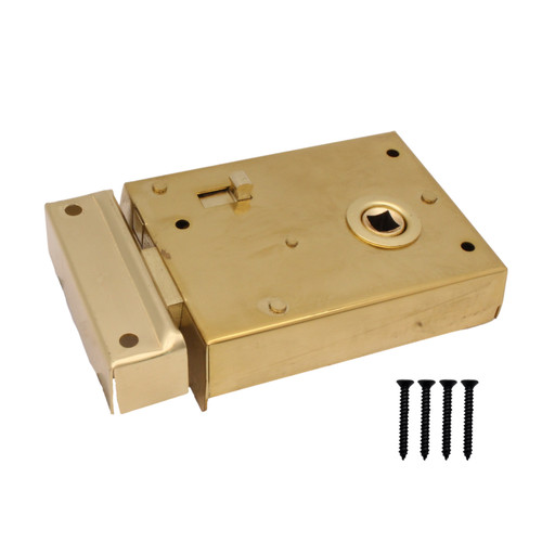 Black rim lock - lock, dead
