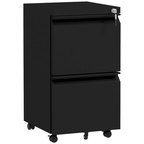 Vinsetto drawer steel filing - vinsetto, 2-drawer