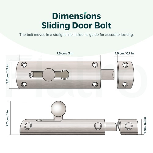 75mm 10mm sliding door - 75mm/10mm,