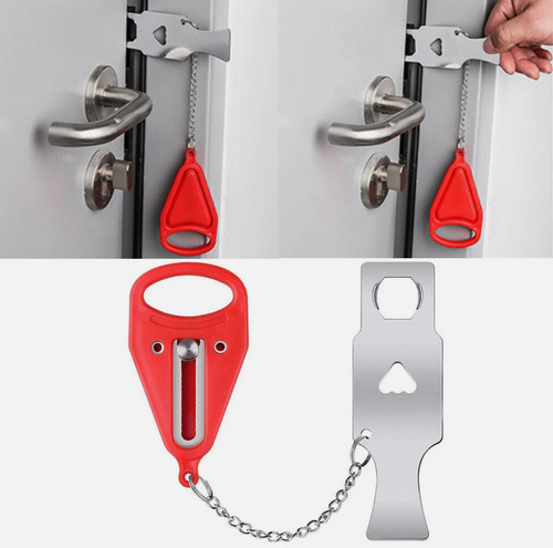 Portable door lock hardware - lock,
