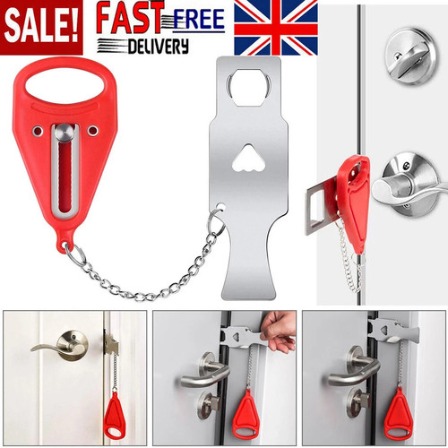 Portable door lock hardware - door,