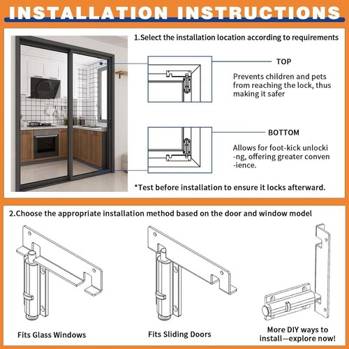 Sliding door security lock - sliding,