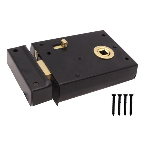 Black rim lock sash dead - lock,