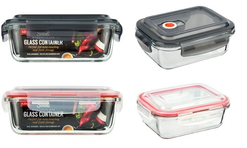 Glass clip lock containers - lock,