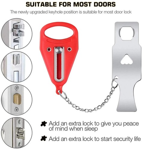 Portable door lock hardware - portable,