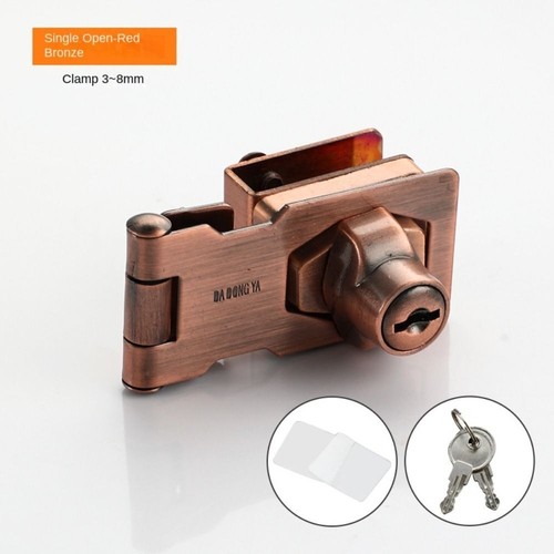 Security glass door lock - security,